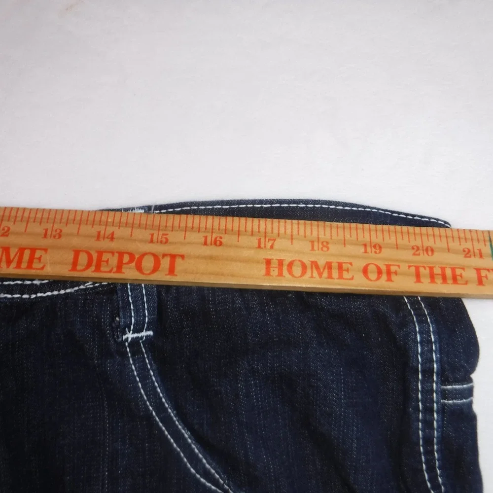 Southpole 4187 Men's 44 Baggy Denim Shorts Dark Wash Y2K Hip Hop Streetwear 4187